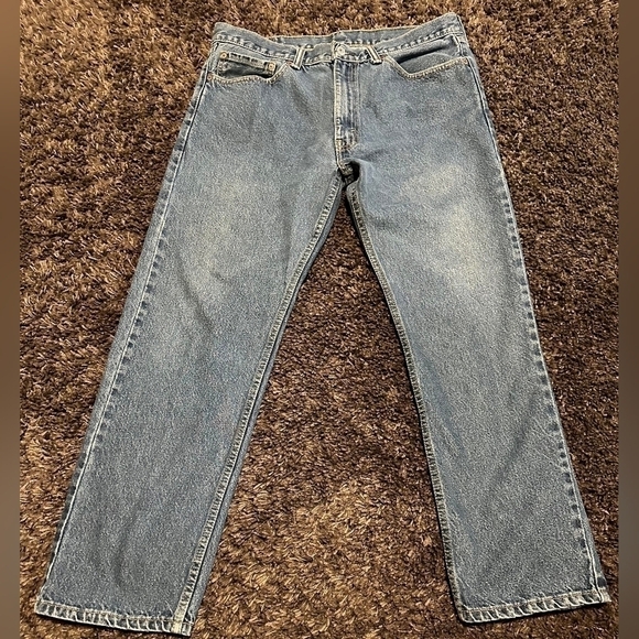 Levi's 505 Regular Fit Medium Wash Denim Men's Jean Sz. 36x30 - Picture 2 of 6